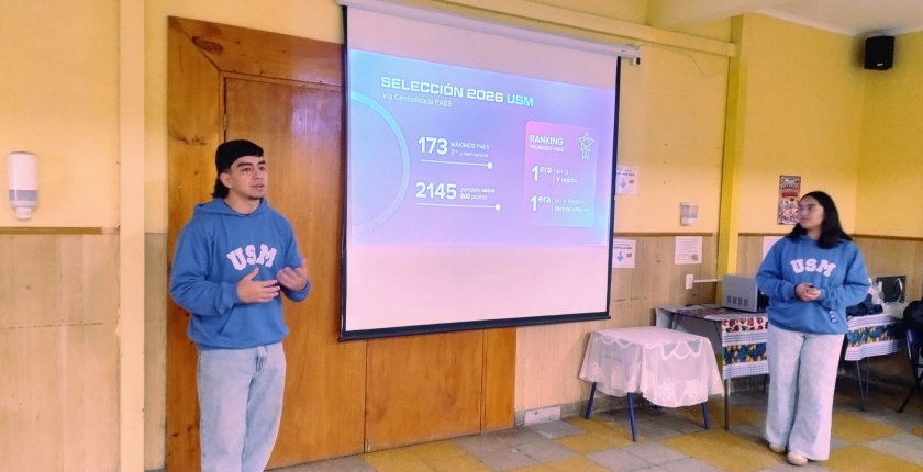 Nueva charla vocacional realizada por la Universidad Federico Santa María